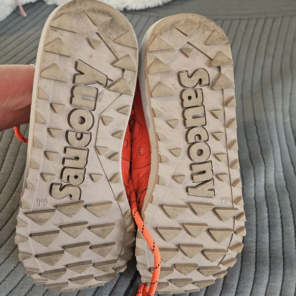 Saucony Women's Bright Orange Sneakers - Picture 5 of 9